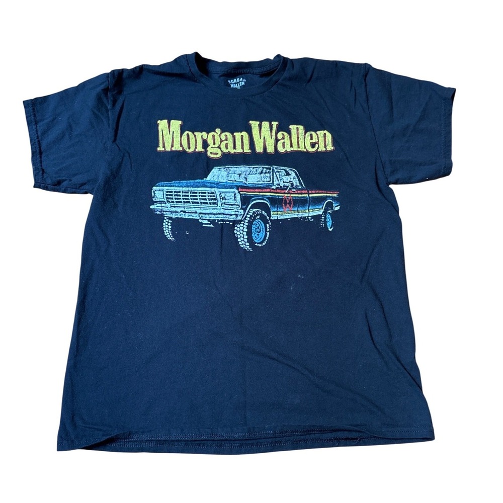 Morgan Wallen T Shirt Mens Black Truck Graphic Country Music SIZE L